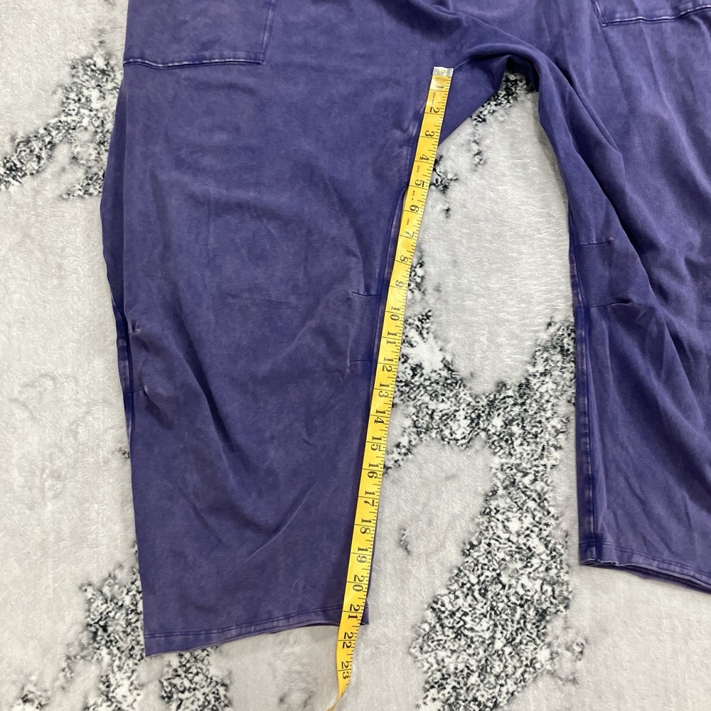 Free People Movement Jumpsuit Romper M Purple Wide Leg Pockets Athletic - Picture 7 of 15